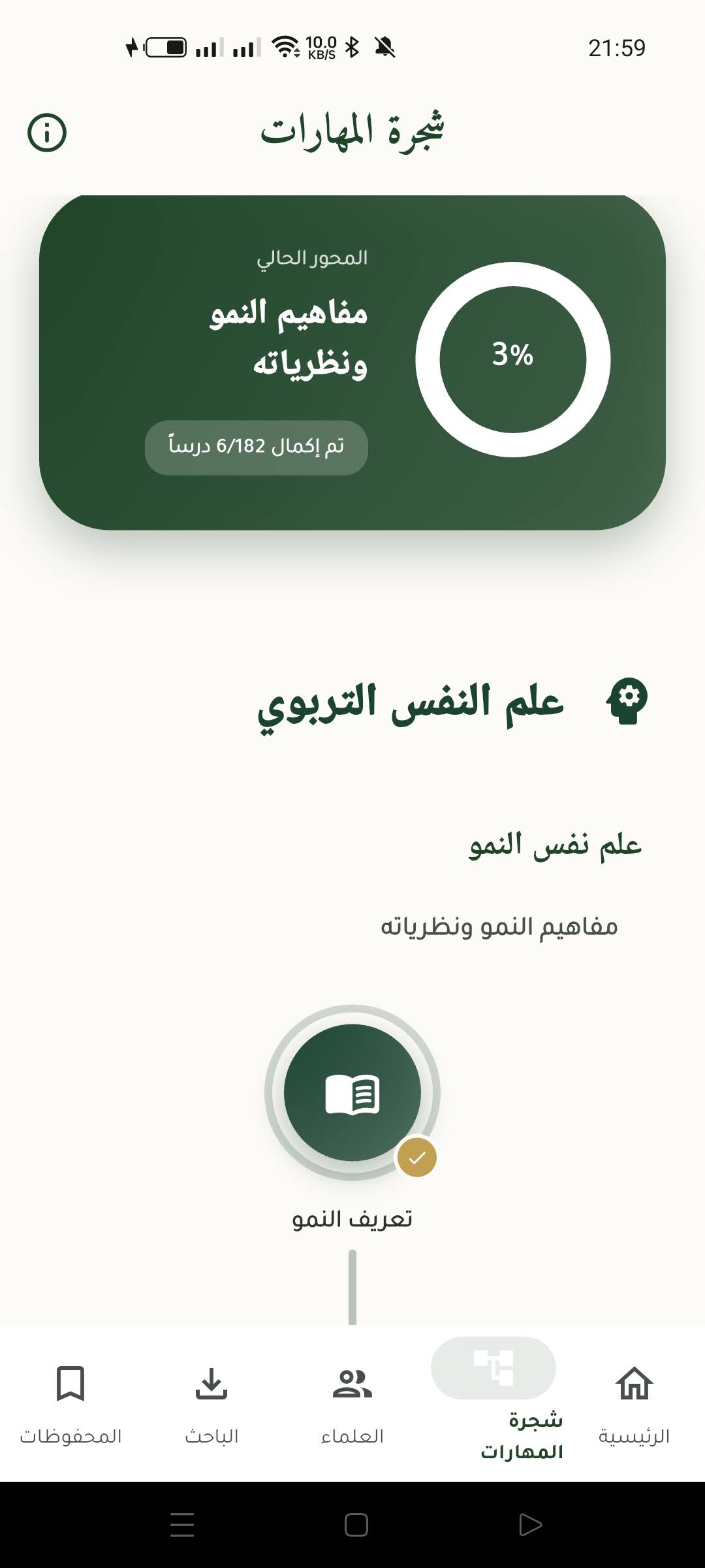 شجرة المهارات